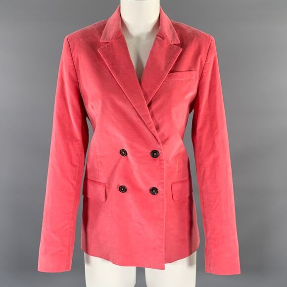 PS by PAUL SMITH Jackets & Blazers - PS by PAUL SMITH Size M Pink Cotton / Elastane Velvet Jacket